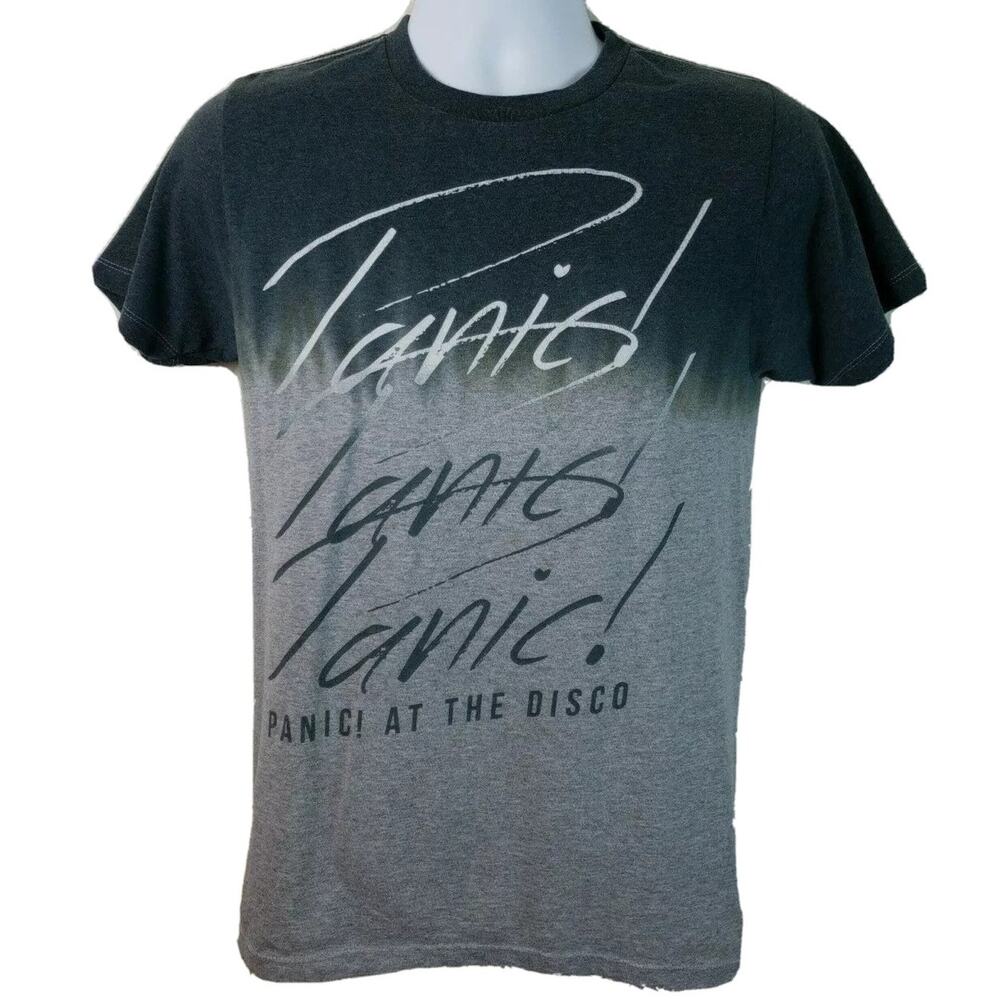 Official Panic at the Disco Band Manhead Grey Tshirt Size Small